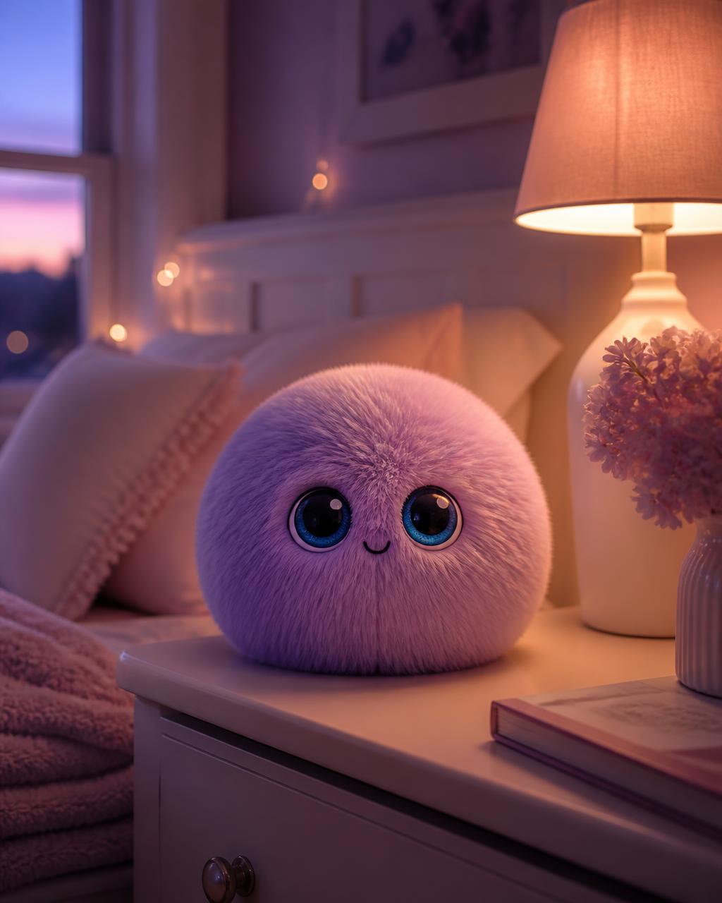 Peluche intelligente Kumii — Sur la table de chevet
